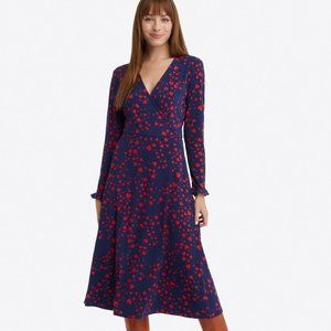Draper James Scattered Hearts Wrap Dress NWT